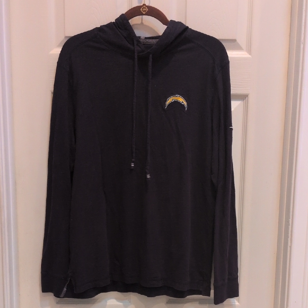 Tommy Bahama Men's Navy LA Chargers Long Sleeve Pullover Hoodie Size Medium